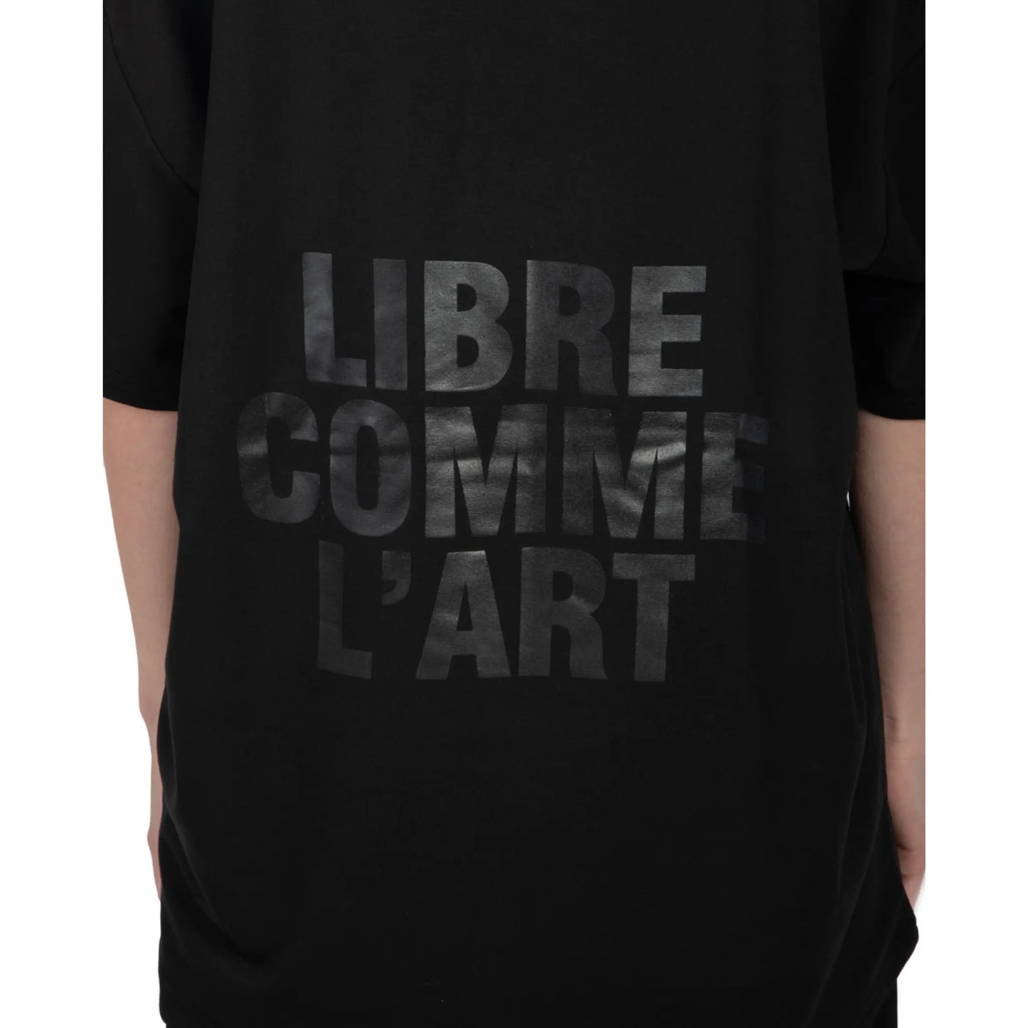 Unisex Oversized Black T-shirt Libre Comme L'Art