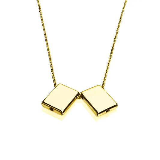 DUEROS Icon Necklace Yellow Gold Plated