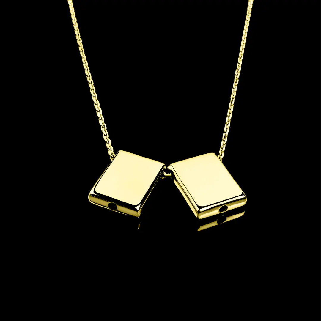 DUEROS Icon Necklace Yellow Gold Plated