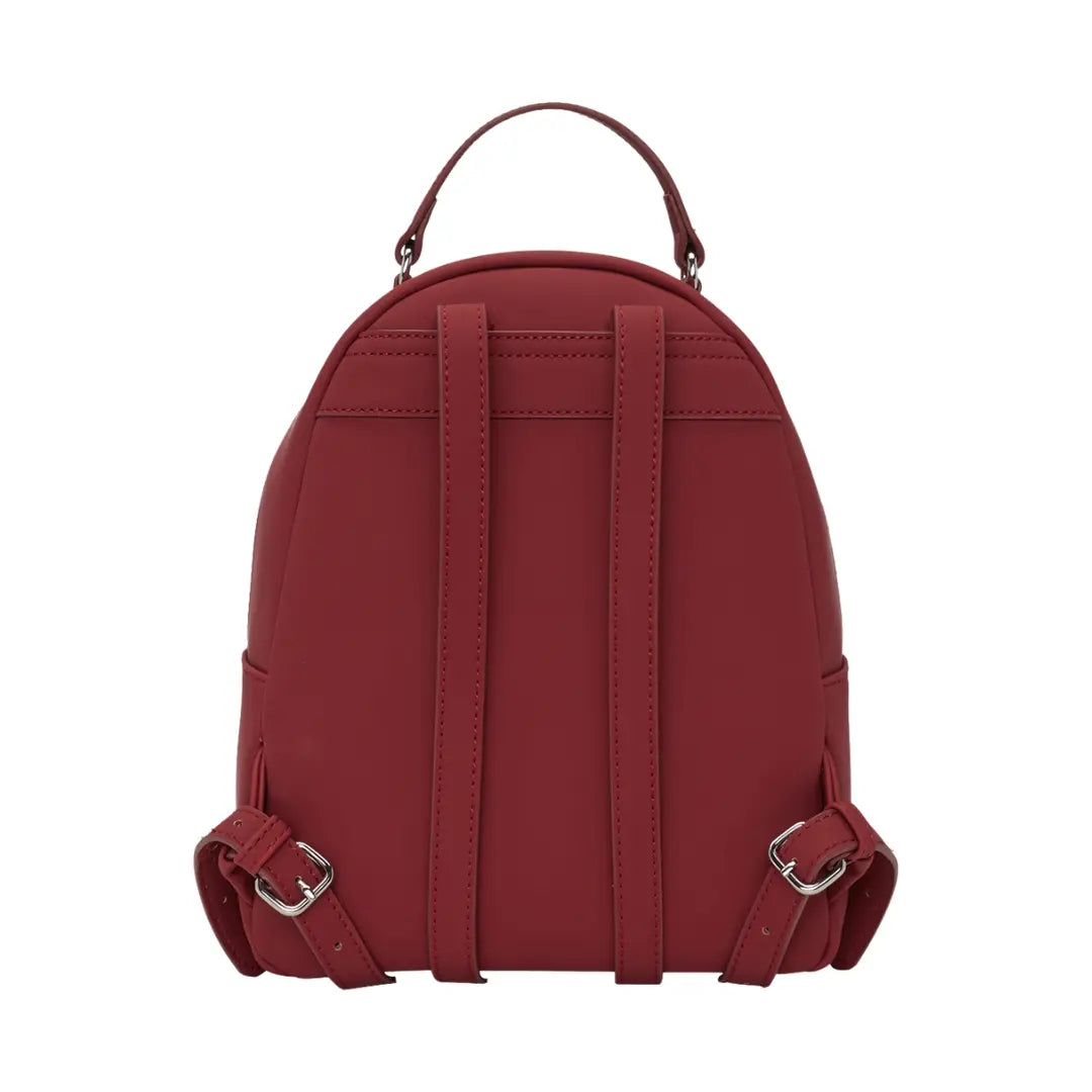 O bag Sofia Burgundy back