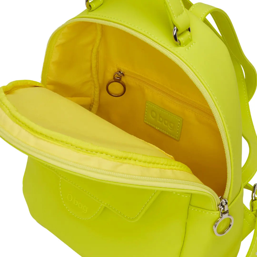 O bag Sofia Lime Green inside