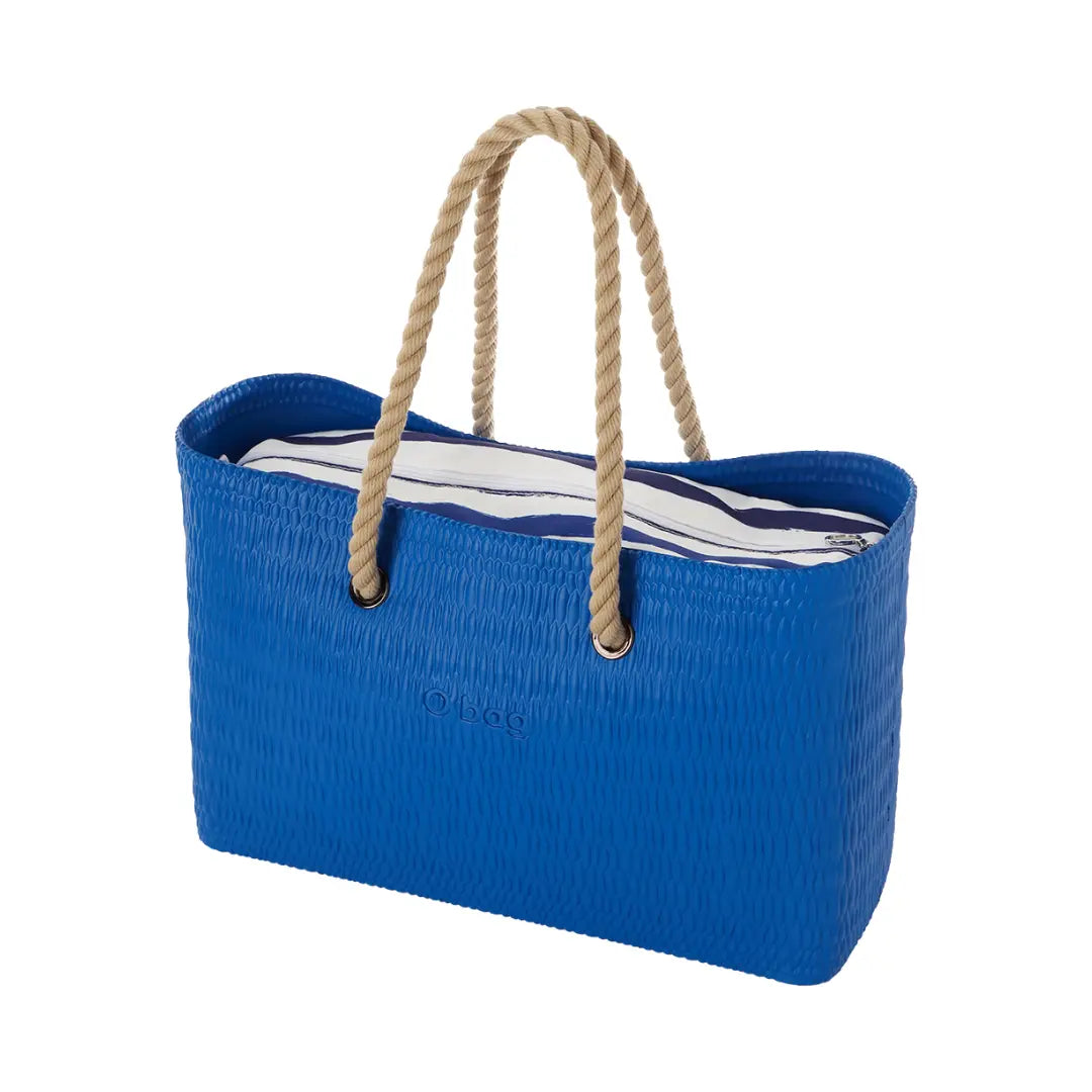 O bag Beach Marine with Stripe Print