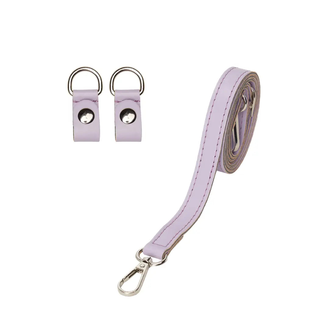 Extra-slim shoulder strap amethyst O bag