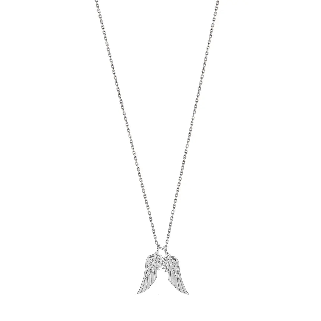 Dueros angel wings necklace sterling silver for men and women