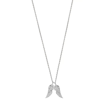 Dueros angel wings necklace sterling silver for men and women