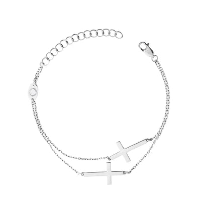 Dueros Cross Bracelet Sterling Silver for men and women
