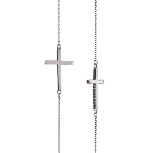 Dueros Cross Necklace Sterling Silver for men and women
