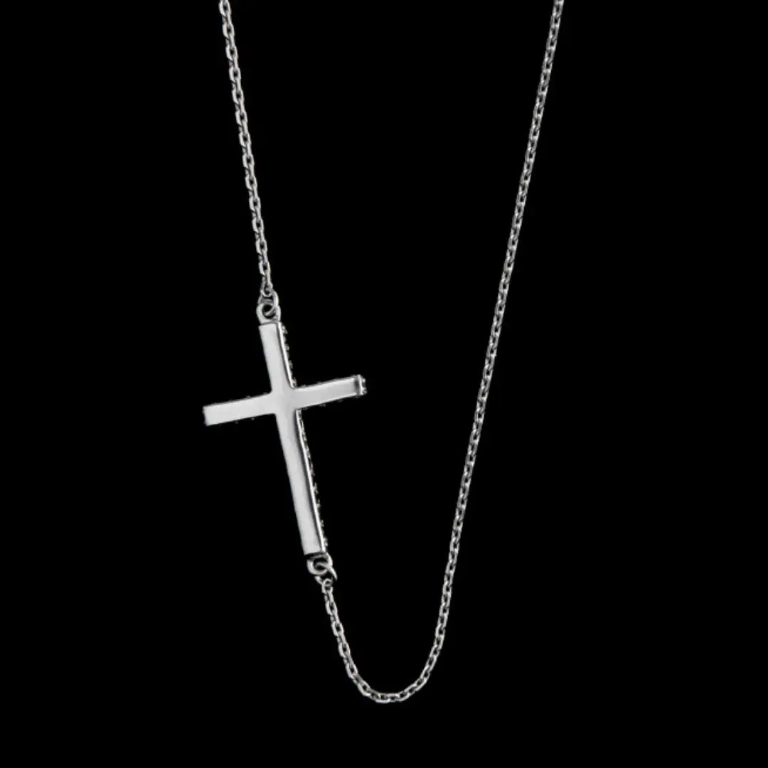 Dueros Cross Necklace Sterling Silver for men and women