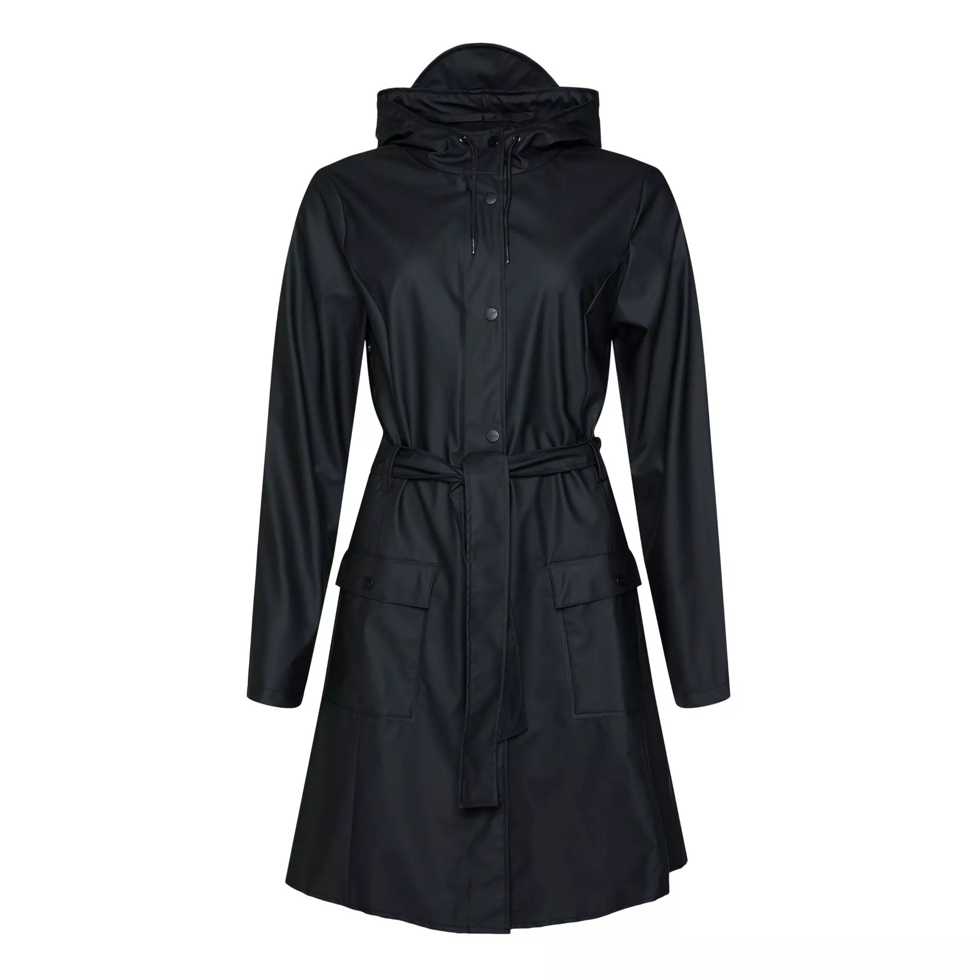 Rains waterproof curve jacket black for women