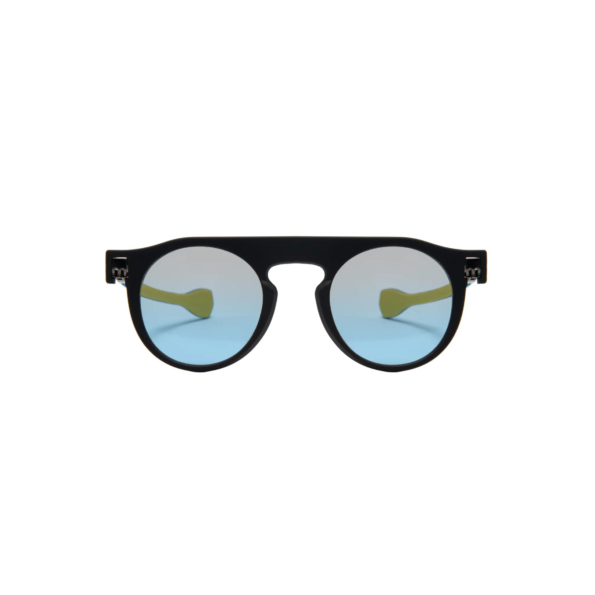 Reverso sunglasses black/Blue & yellow reversible & ultra light front view 2