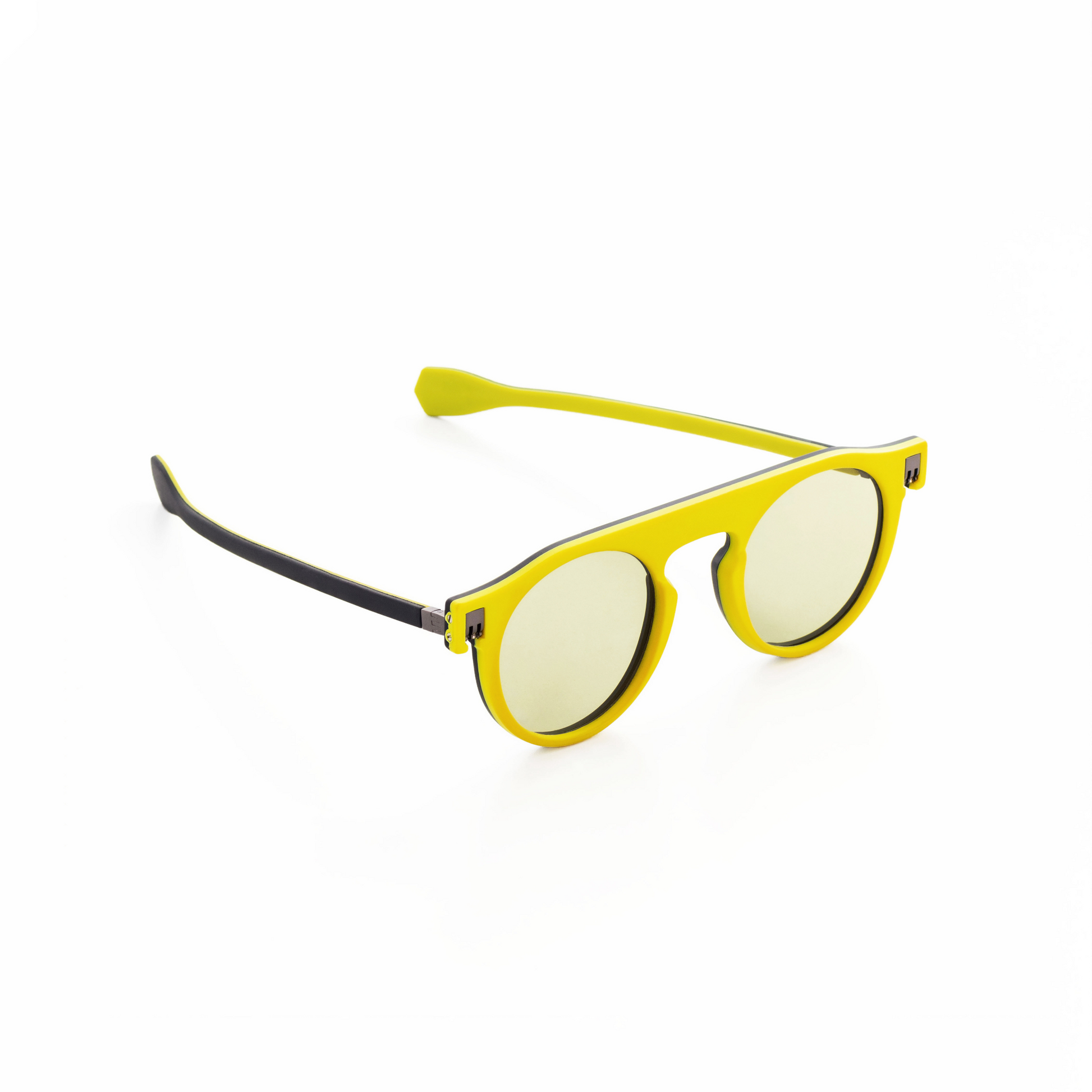 Reverso sunglasses black & yellow reversible & ultra light side view 1