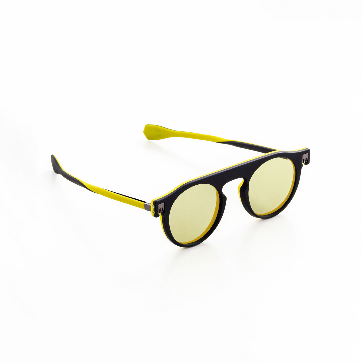 Reverso sunglasses black & yellow reversible & ultra light side view 2