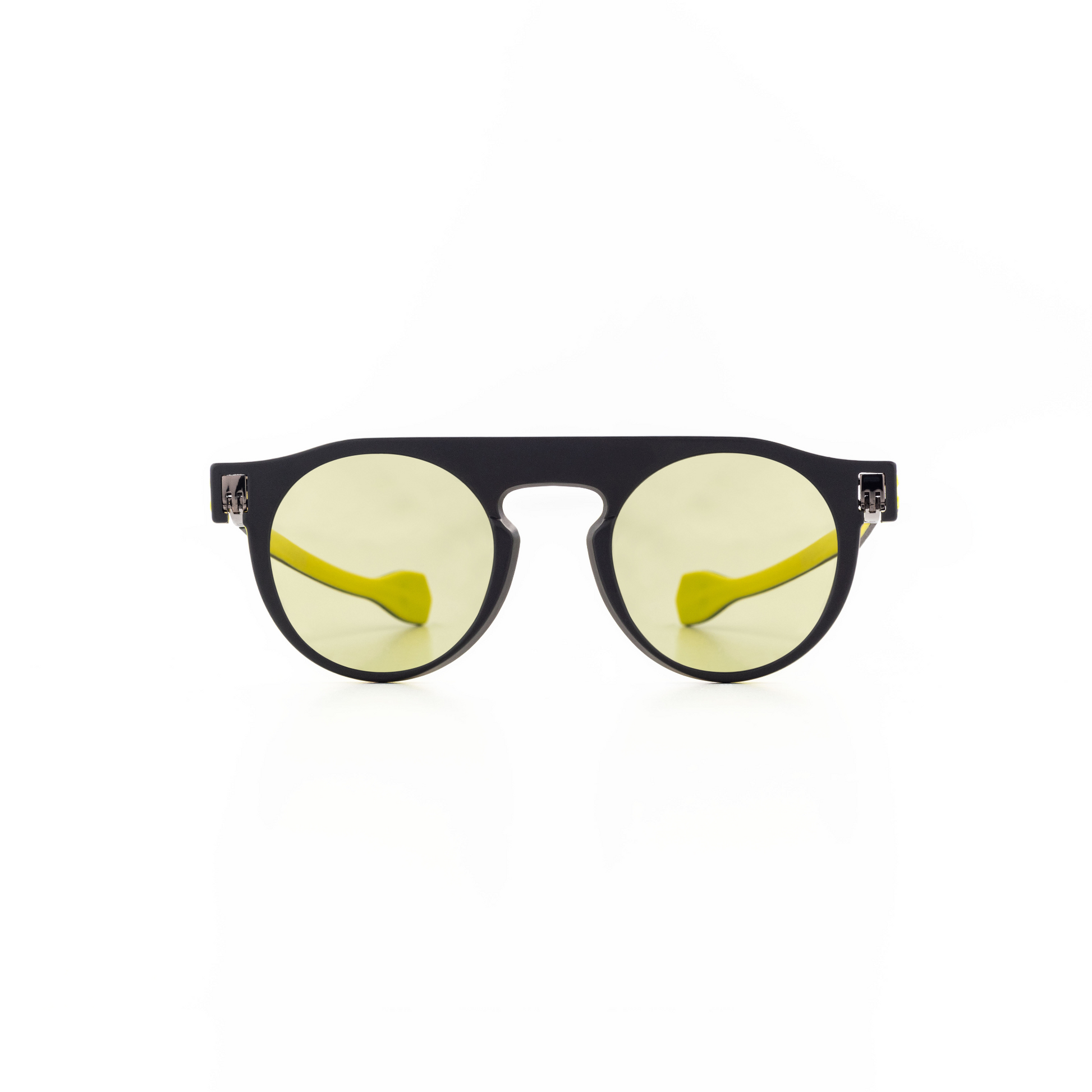 Reverso sunglasses black & yellow reversible & ultra light front view 2