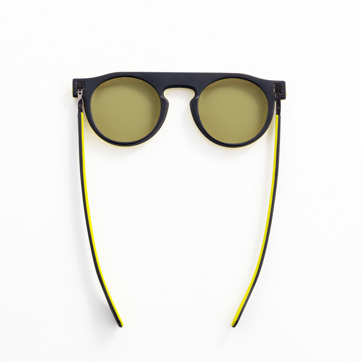Reverso sunglasses black & yellow reversible & ultra light top view