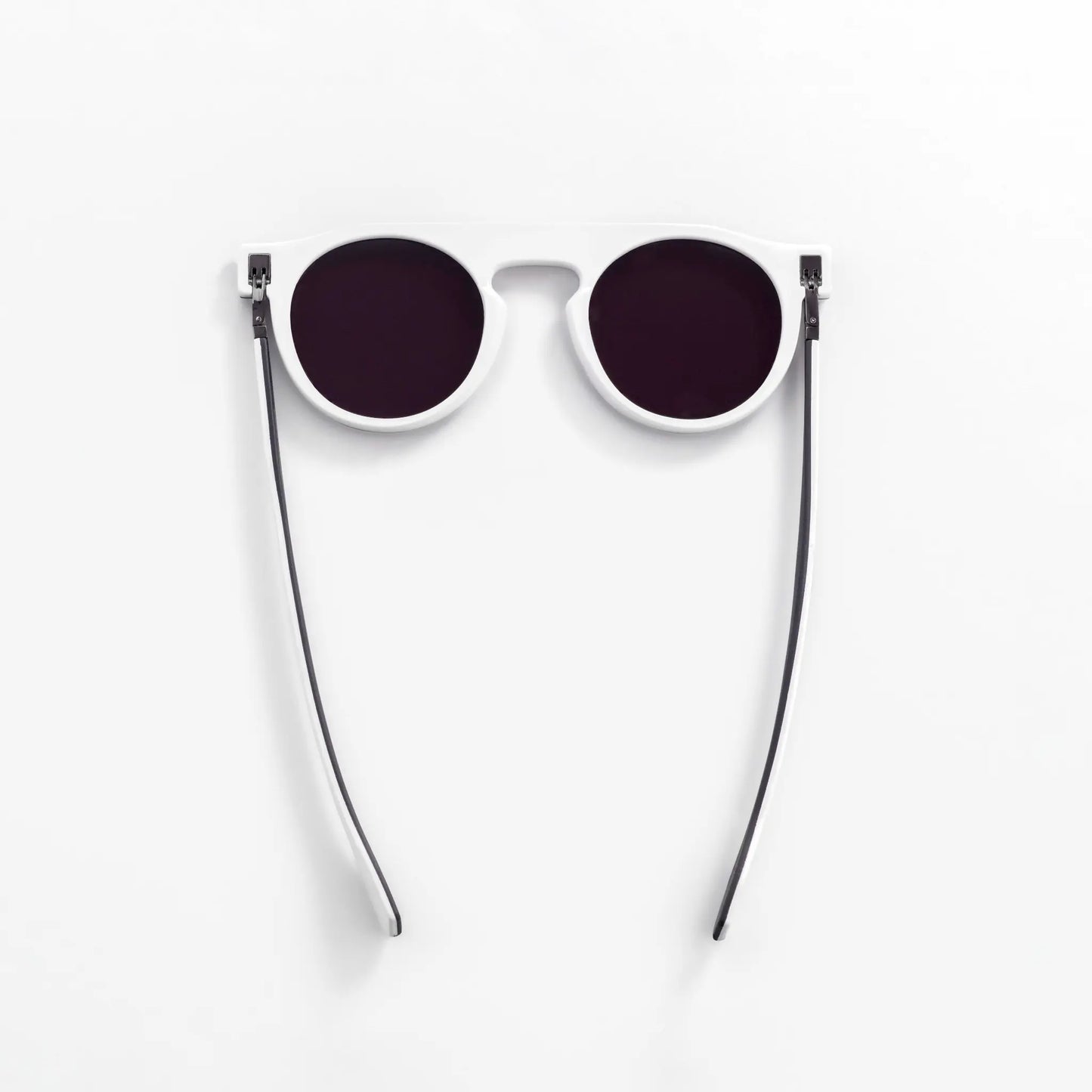 Reverso sunglasses white frame reversible & ultra light top view