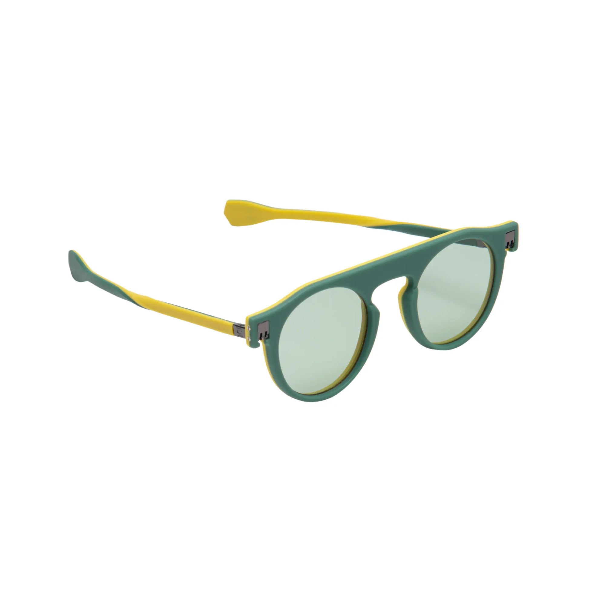Reverso sunglasses green & yellow reversible & ultra light side view