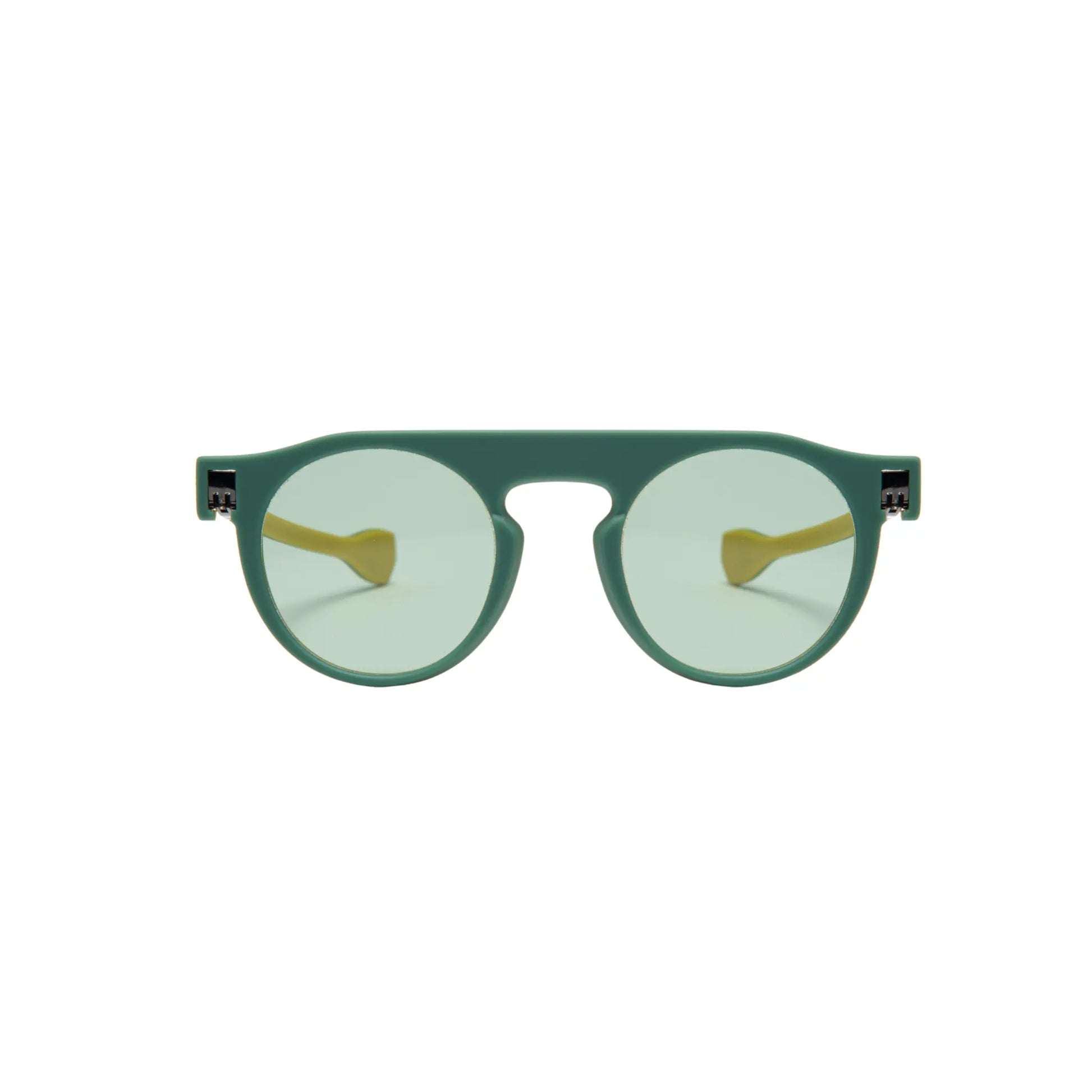 Reverso sunglasses green & yellow reversible & ultra light front view 2
