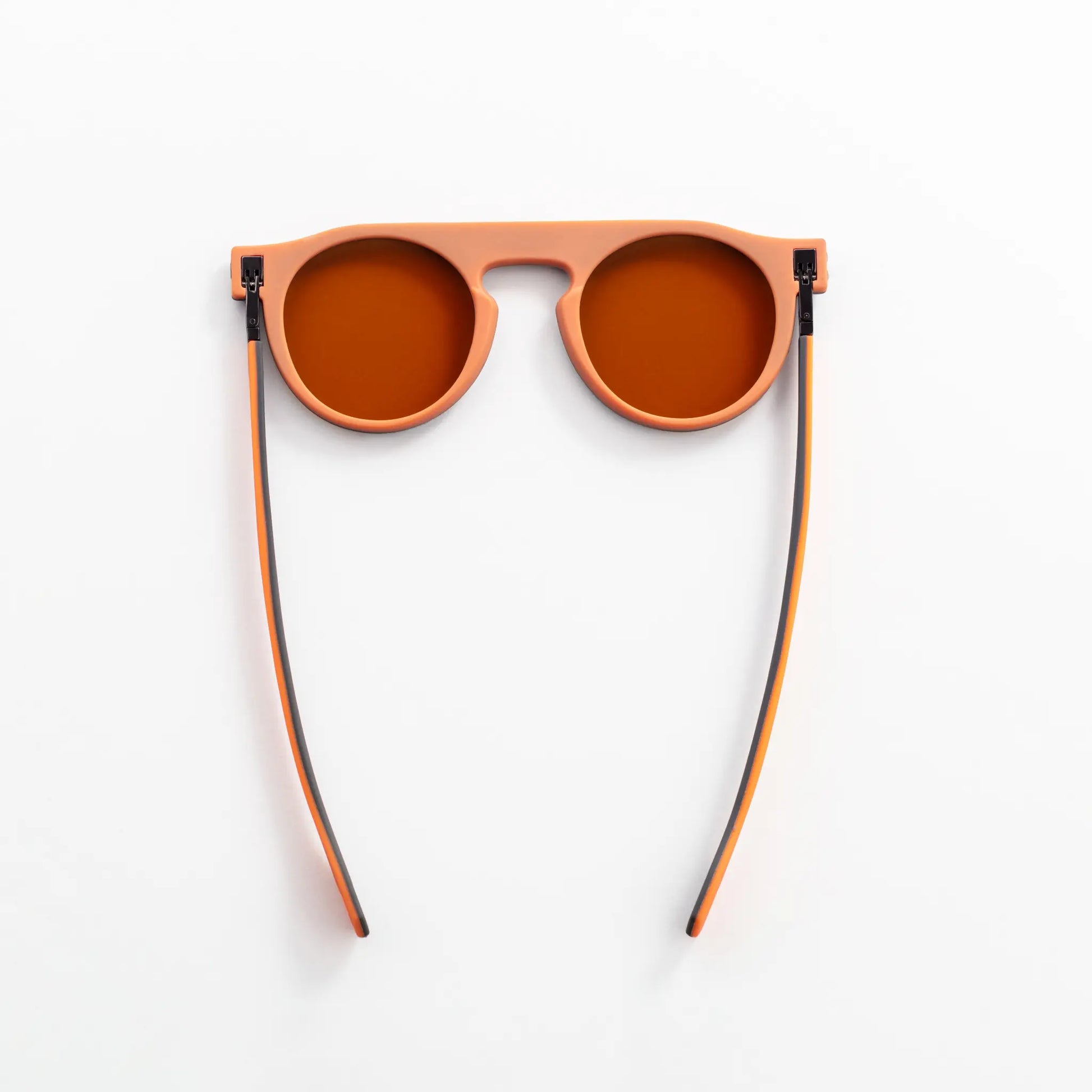 Reverso sunglasses grey & orange reversible & ultra light top view
