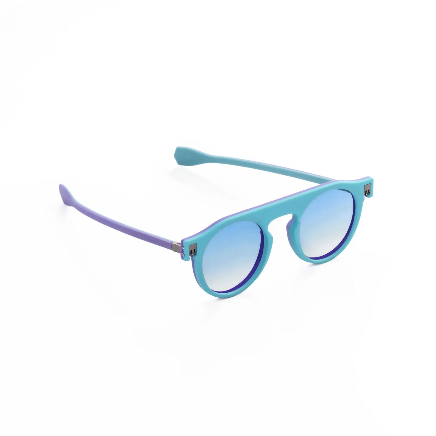 Reverso sunglasses Light Blue & purple reversible & ultra light side view 2
