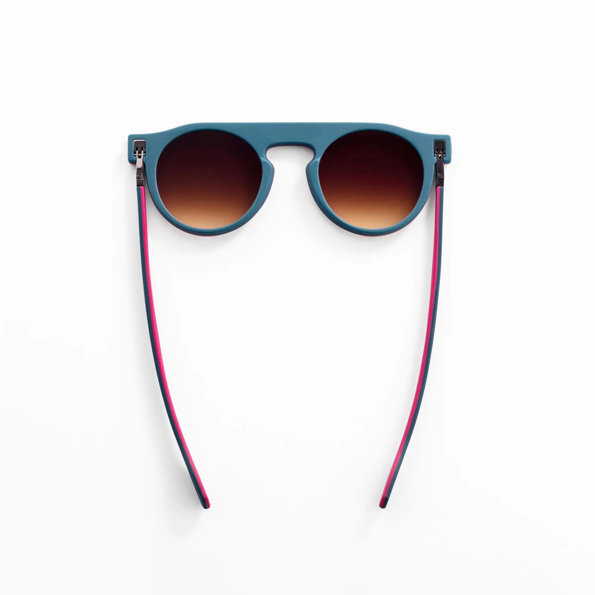 Reverso sunglasses pink & petrol reversible & ultra light top view