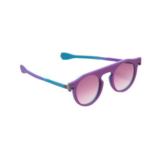 Reverso sunglasses violet & tiffany blue reversible & ultra light side view