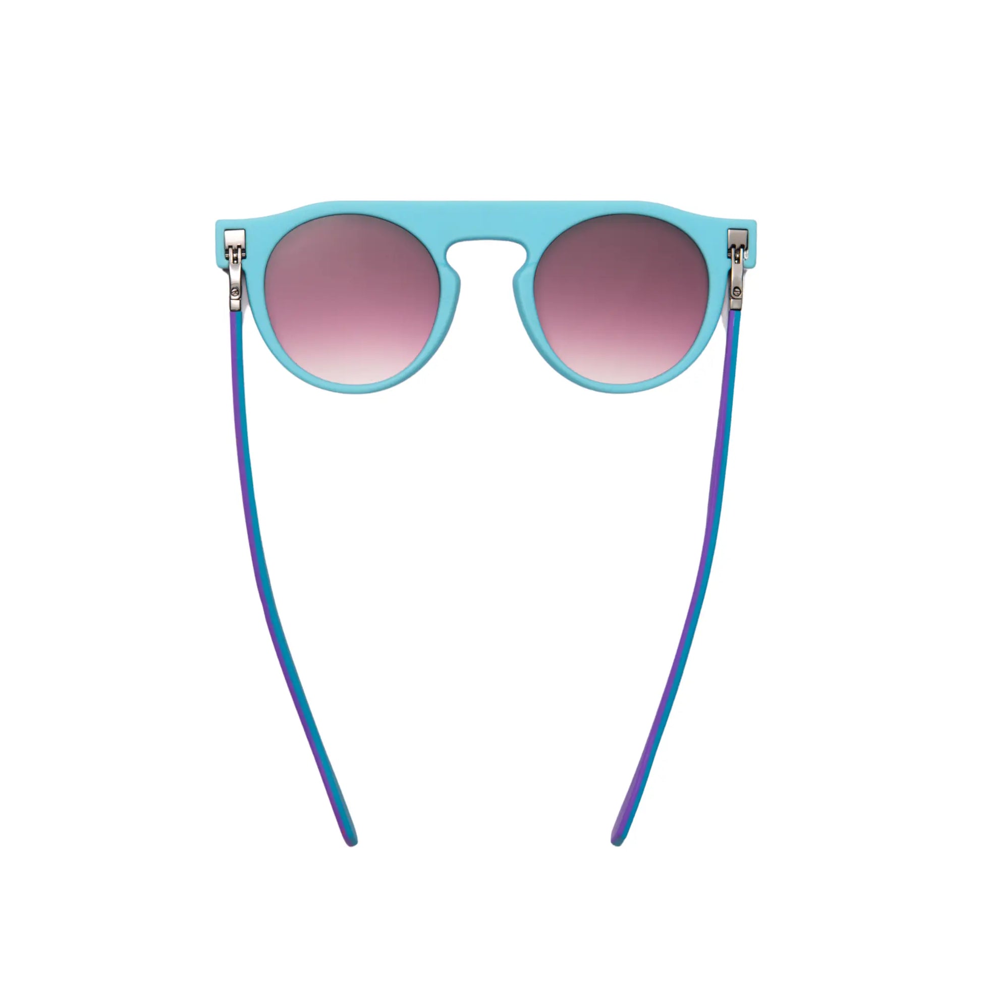 Reverso sunglasses violet & tiffany blue reversible & ultra light top view