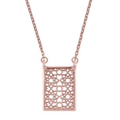 Dueros Mosaic Necklace 18K Rose Gold Plated for men and women