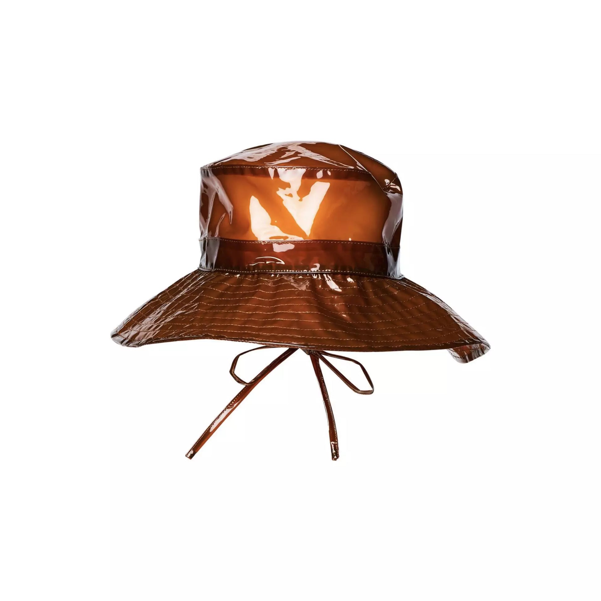 Rains waterproof boonie Hat transparent brown for men and women