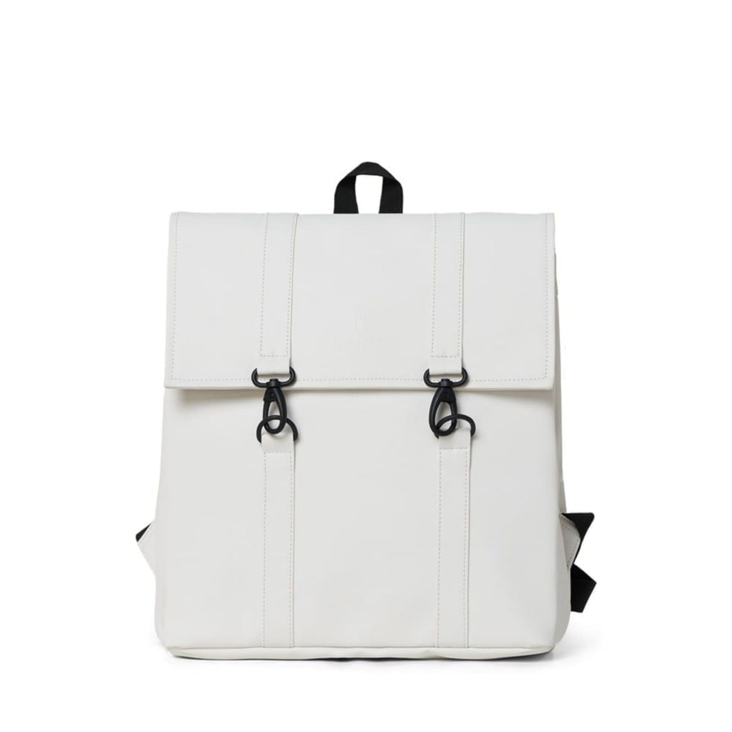 Rains waterproof backpack MSN bag off white for men and women front view