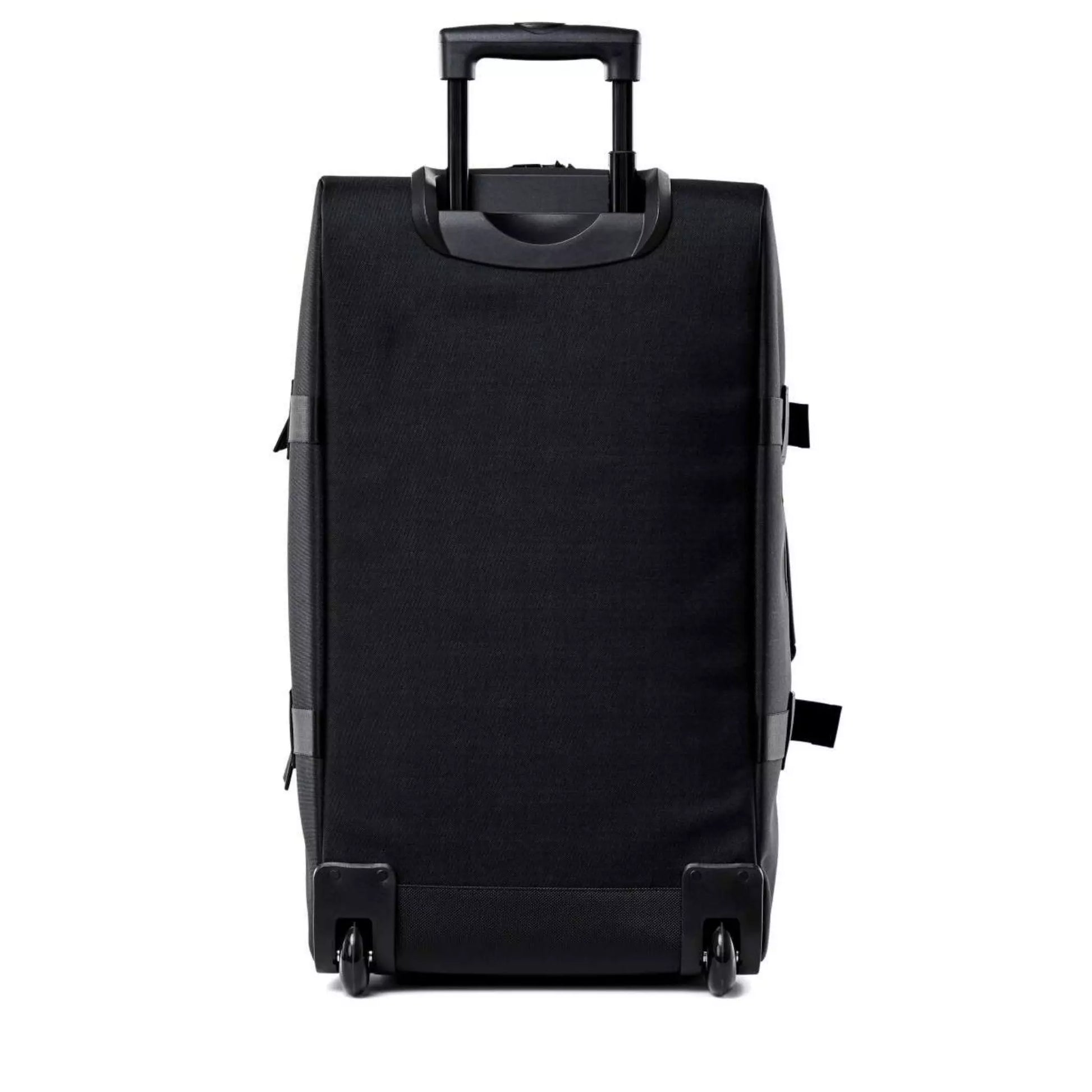 Rains waterproof travel bag large black for men and women back view