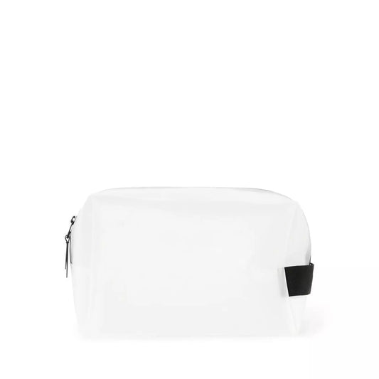 Rains waterproof wash bag large foggy white for men and women