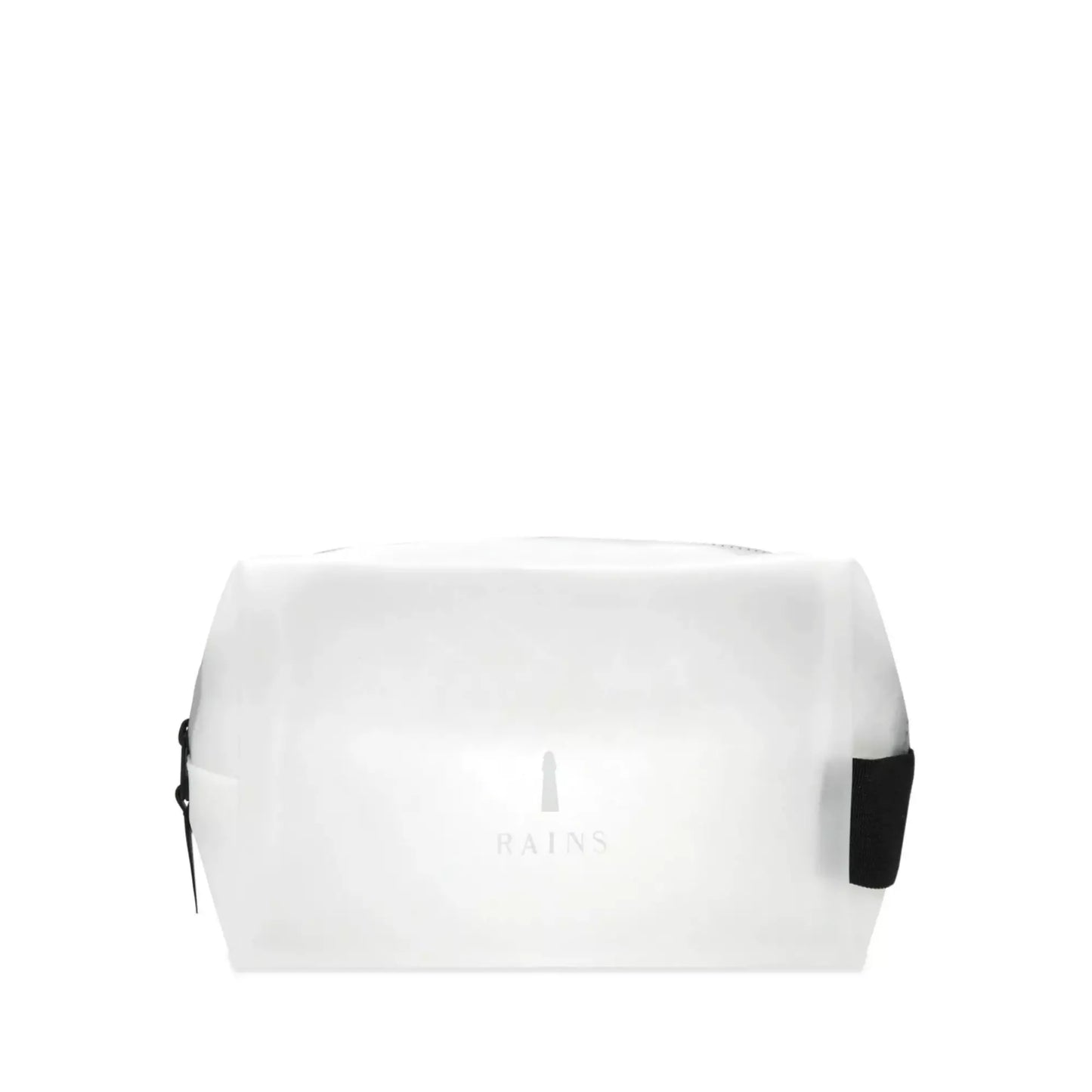Rains waterproof wash bag foggy white for men and women front view