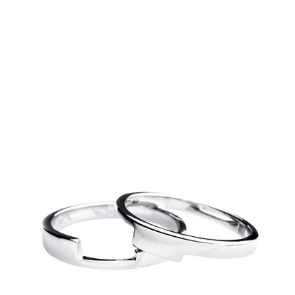 Dueros Two Ring Sterling Silver for men
